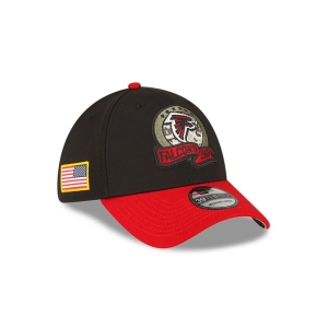 39thirty New Era Atlanta Falcons NFL Salute To Service Stretch Fit Gorras Negros | NFGJX-5216