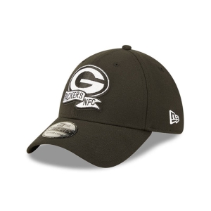 39thirty New Era Bay Packers NFL Sideline 2022 Stretch Fit Gorras Negros | CXEBK-1365