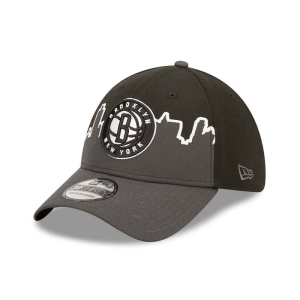 39thirty New Era Brooklyn Nets NBA Tip Off 2022 Stretch Fit Gorras Negros | PIKHG-6832