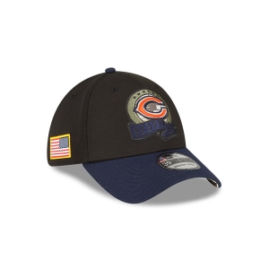 39thirty New Era Chicago Bears NFL Salute To Service Stretch Fit Gorras Negros | OTXDA-3470