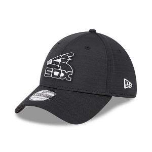 39thirty New Era Chicago Sox MLB Clubhouse Stretch Fit Gorras Negros | MFGCB-2918