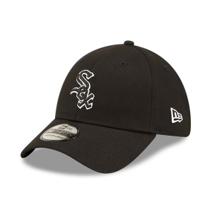 39thirty New Era Chicago Sox Team Outline Stretch Fit Gorras Negros | RSFTV-1306