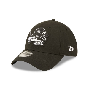 39thirty New Era Detroit Lions NFL Sideline 2022 Stretch Fit Gorras Negros | TZICM-2908