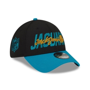 39thirty New Era Jacksonville Jaguars NFL Draft Stretch Fit Gorras Negros | KDPOV-0376