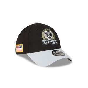 39thirty New Era Las Vegas Raiders NFL Salute To Service Stretch Fit Gorras Negros | SCGNO-7159