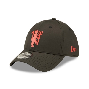 39thirty New Era Manchester United Quill Tech Stretch Fit Gorras Negros | TXKCD-1064