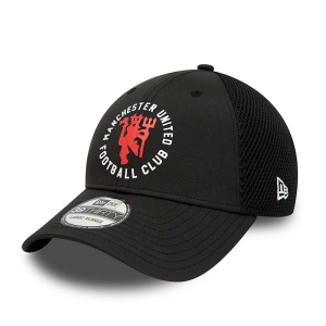 39thirty New Era Manchetser United Fc Spacer Stretch Fit Gorras Negros | KZCLV-7531