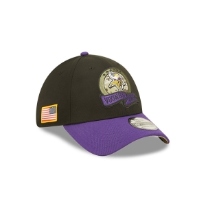 39thirty New Era Minnestota Vikings NFL Salute To Service Stretch Fit Gorras Negros | RUDYV-9137