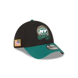 39thirty New Era New Yorks Jets NFL Salute To Service Stretch Fit Gorras Negros | TNVMH-7432