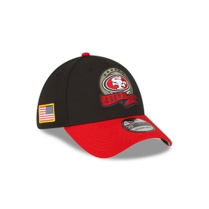 39thirty New Era San Francisco 49ers NFL Salute To Service Stretch Fit Gorras Negros | UHGZY-6831