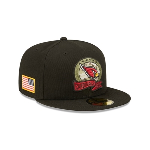 59fifty New Era Arizona Cardinals NFL Salute To Service Fitted Gorras Negros | DULHS-6104