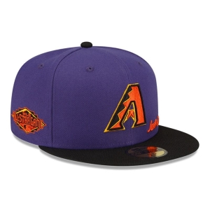 59fifty New Era Arizona Diamondbacks Just Don X MLB Fitted Gorras Morados | TSNKF-7634