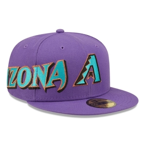 59fifty New Era Arizona Diamondbacks MLB Side Split Fitted Gorras Negros | RAUTN-9712