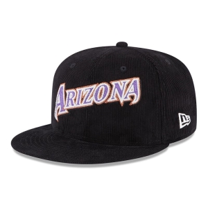 59fifty New Era Arizona Diamondbacks Vintage Cord Fitted Gorras Negros | WBAEI-6387