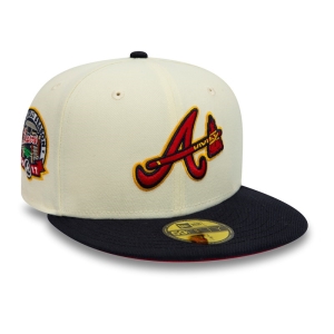59fifty New Era Atlanta Braves 2017 Chrome Fitted Gorras Blancos | ALHZE-0641