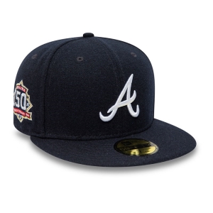 59fifty New Era Atlanta Braves Anniversary Fitted Gorras Azules | NUDMS-3561
