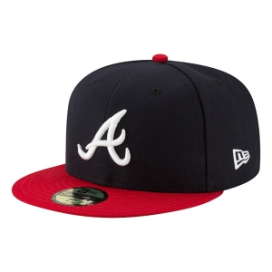59fifty New Era Atlanta Braves Authentic On Field Home Gorras Azules | STLKQ-5974