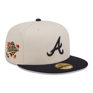 59fifty New Era Atlanta Braves Fall Classic Fitted Gorras Blancos | IQKNZ-3106