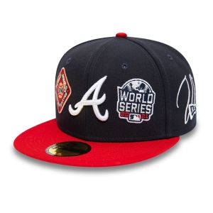 59fifty New Era Atlanta Braves Historic Champs Fitted Gorras Azules | TWCMB-1632