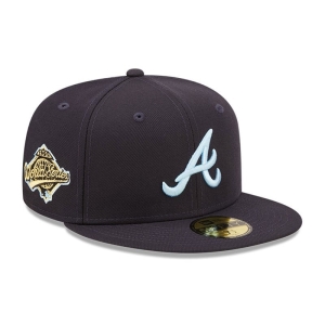 59fifty New Era Atlanta Braves MLB Cloud Fitted Gorras Azules | GNCJT-7425