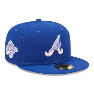 59fifty New Era Atlanta Braves MLB Nightbreak Team Fitted Gorras Azules | SBUJP-6480