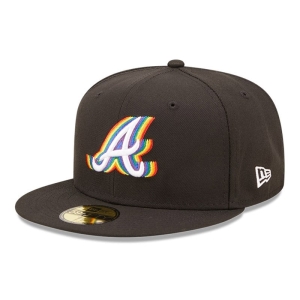 59fifty New Era Atlanta Braves MLB Prismatic Fitted Gorras Negros | GFPNS-5039