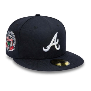 59fifty New Era Atlanta Braves National League Stadium Fitted Gorras Azules | JEQRL-1376