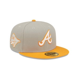 59fifty New Era Atlanta Braves Soda Fitted Gorras Grises | ZUVNT-7958