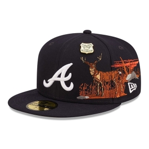 59fifty New Era Atlanta Braves State Park Fitted Gorras Azules | IEUZK-8524
