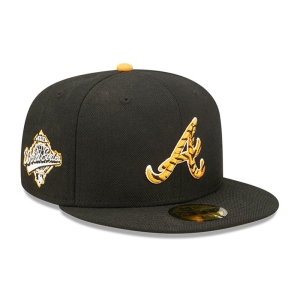59fifty New Era Atlanta Braves Tiger Fill Fitted Gorras Negros | ZUQCS-7132