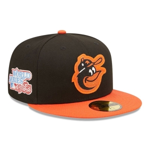 59fifty New Era Baltimore Orioles Ne Letterman Fitted Gorras Negros | VOSUZ-7249