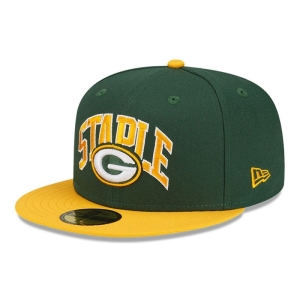 59fifty New Era Bay Packers X Staple Fitted Gorras Verdes | ZUBXQ-6824