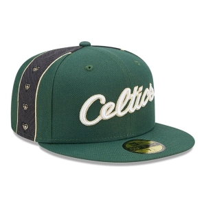 59fifty New Era Boston Celtics Authentics City Edition Fitted Gorras Verdes | MZKSV-5697