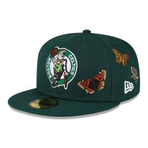59fifty New Era Boston Celtics Felt X NBA Fitted Gorras Verdes | VJZEX-8043