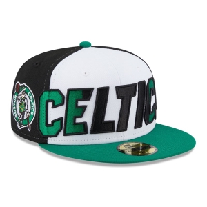 59fifty New Era Boston Celtics NBA Back Half Fitted Gorras Verdes | KVUCS-1796