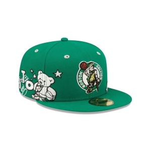 59fifty New Era Boston Celtics Teddy Fitted Gorras Verdes | SZRXM-1367