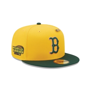 59fifty New Era Boston Sox Back To School Fitted Gorras Amarillos | TSZNV-6850