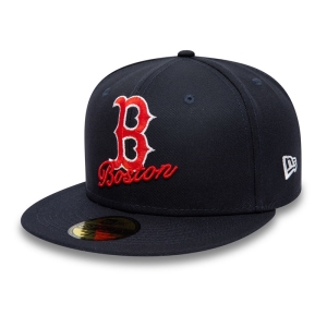 59fifty New Era Boston Sox Dual Logo Gorras Azules | FGMNK-6521