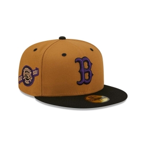 59fifty New Era Boston Sox Fitted Gorras Marrom | PWSDF-5102