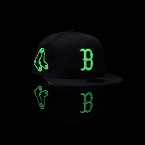 59fifty New Era Boston Sox Glow In The Fitted Gorras Negros | UNVEZ-4103