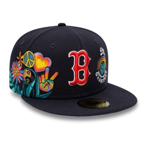 59fifty New Era Boston Sox Groovy Fitted Gorras Azules | IPNJF-9763
