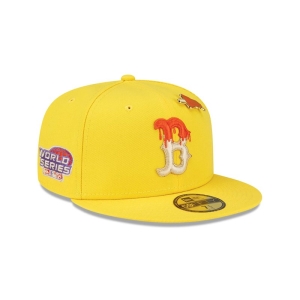 59fifty New Era Boston Sox Icy Pop Fitted Gorras Amarillos | JKWDI-0154