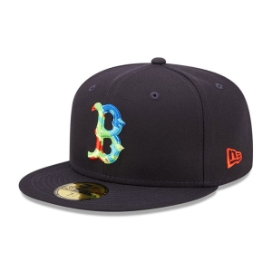 59fifty New Era Boston Sox Infrared Fitted Gorras Azules | OHXNT-7921