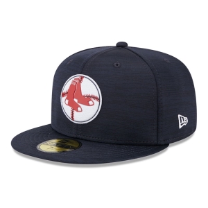 59fifty New Era Boston Sox MLB Clubhouse Fitted Gorras Azules | OQNCE-6928