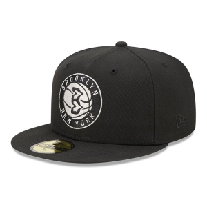 59fifty New Era Brooklyn Nets Twilight Fantasy Fitted Gorras Negros | XHQCD-3164