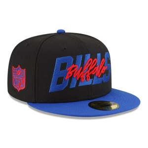 59fifty New Era Buffalo Bills NFL Draft Fitted Gorras Negros | WJTAM-0236
