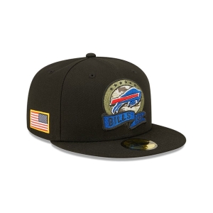 59fifty New Era Buffalo Bills NFL Salute To Service Fitted Gorras Negros | BTOHG-5032