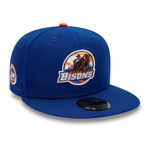 59fifty New Era Buffalo Bisons Milb Fitted Gorras Azules | RDPHS-3147
