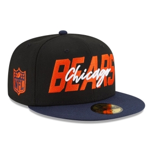 59fifty New Era Chicago Bears NFL Draft Fitted Gorras Negros | NPGJO-5318