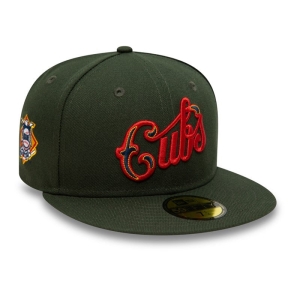 59fifty New Era Chicago Cubs MLB Seaweed Gorras Verdes | OURQY-9438